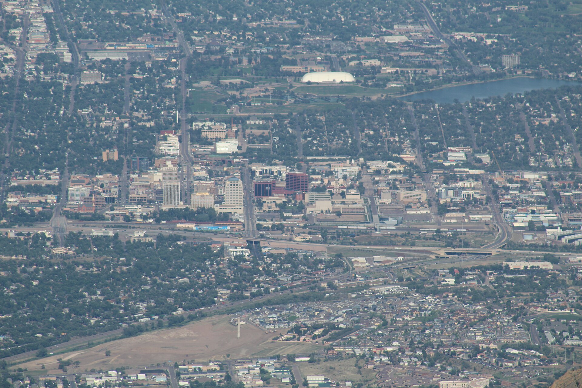 Colorado Springs from Pikes Peak